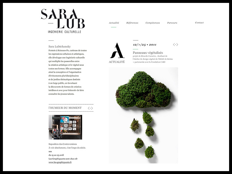 Sara Lubtchansky - Website - Les Graphiquants